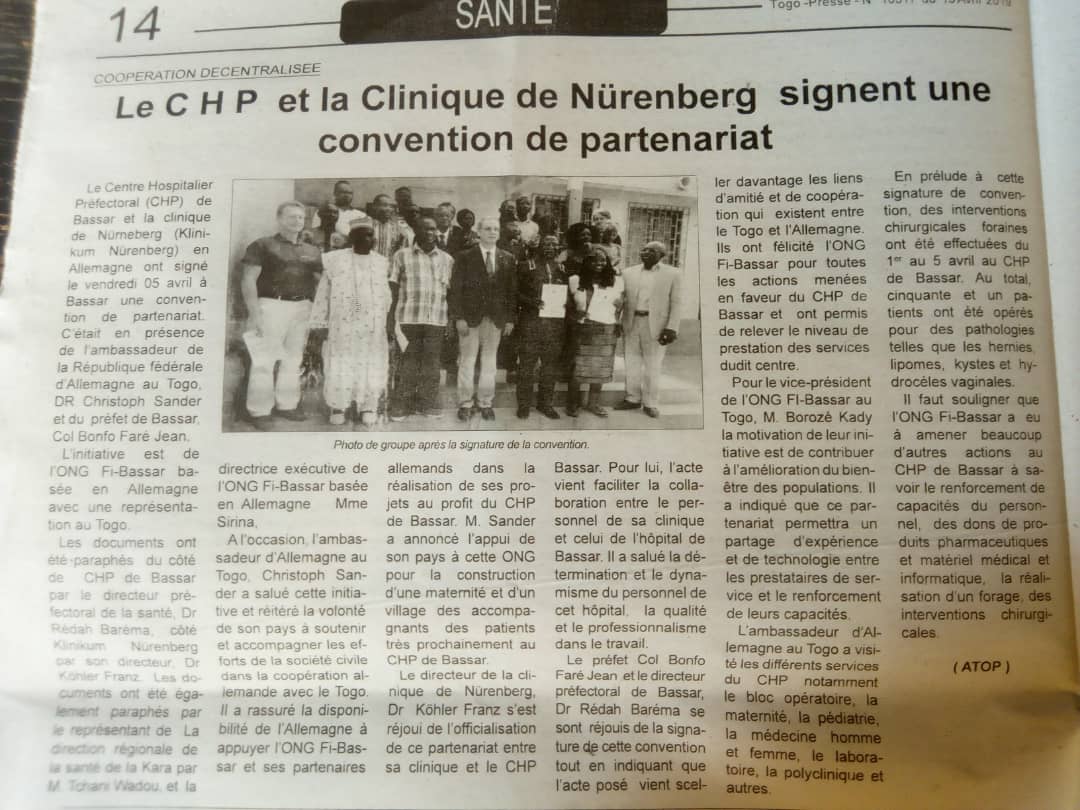 Pressekonferenz mit dem deutschen Botschafter in Togo